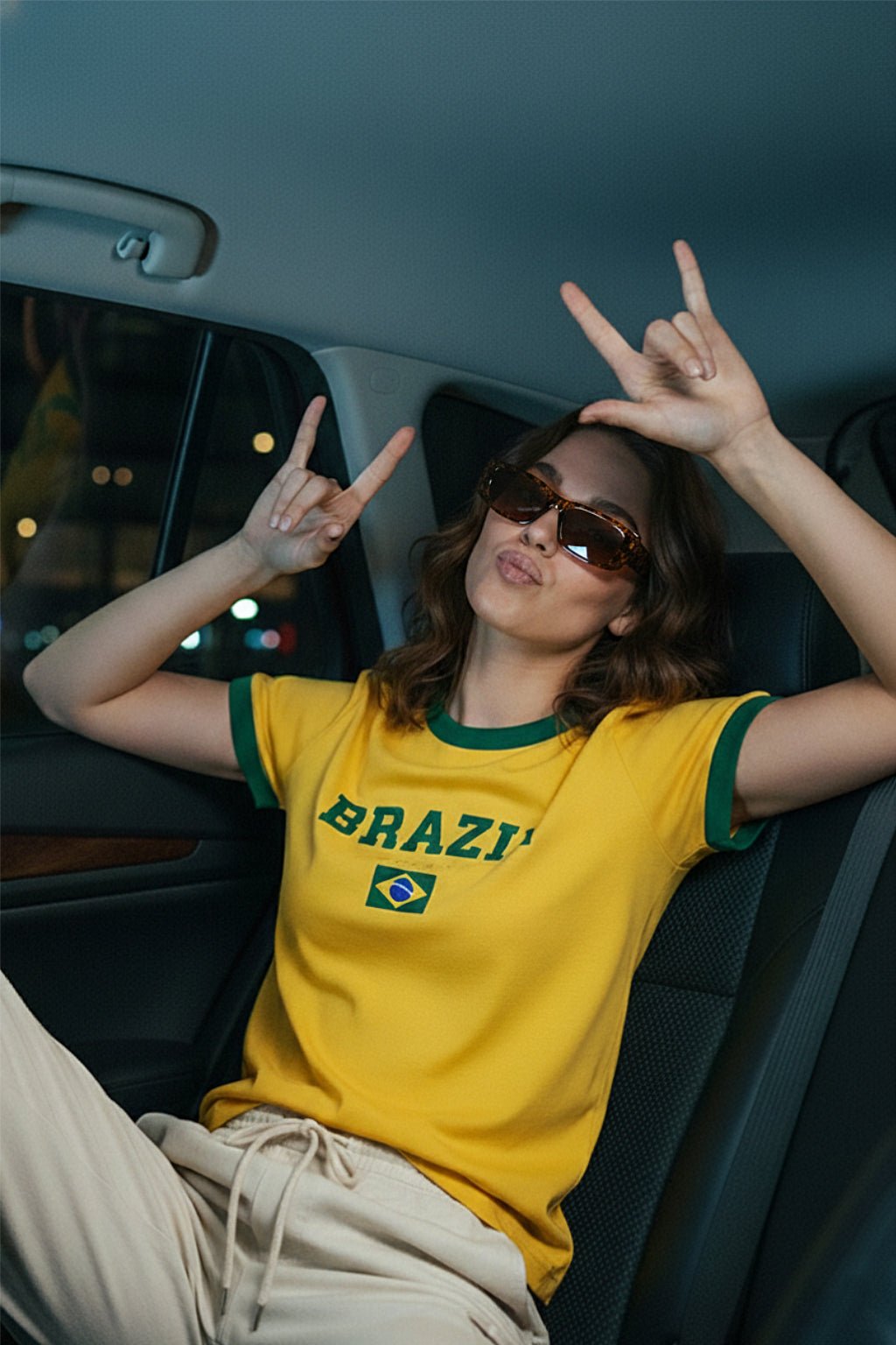 T shirt brazil femme