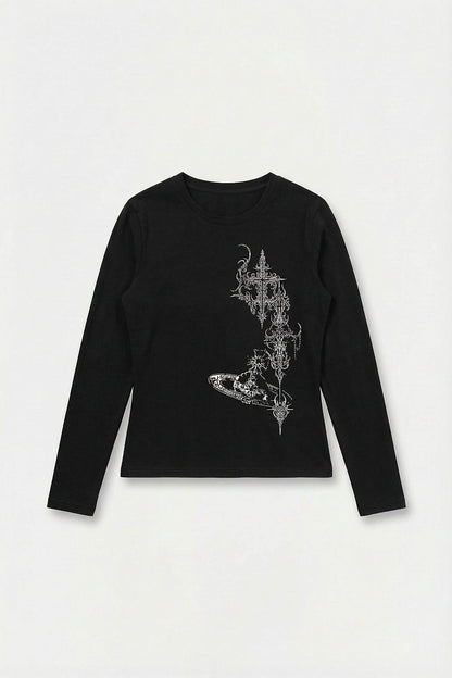 Gothic long-sleeve t-shirt