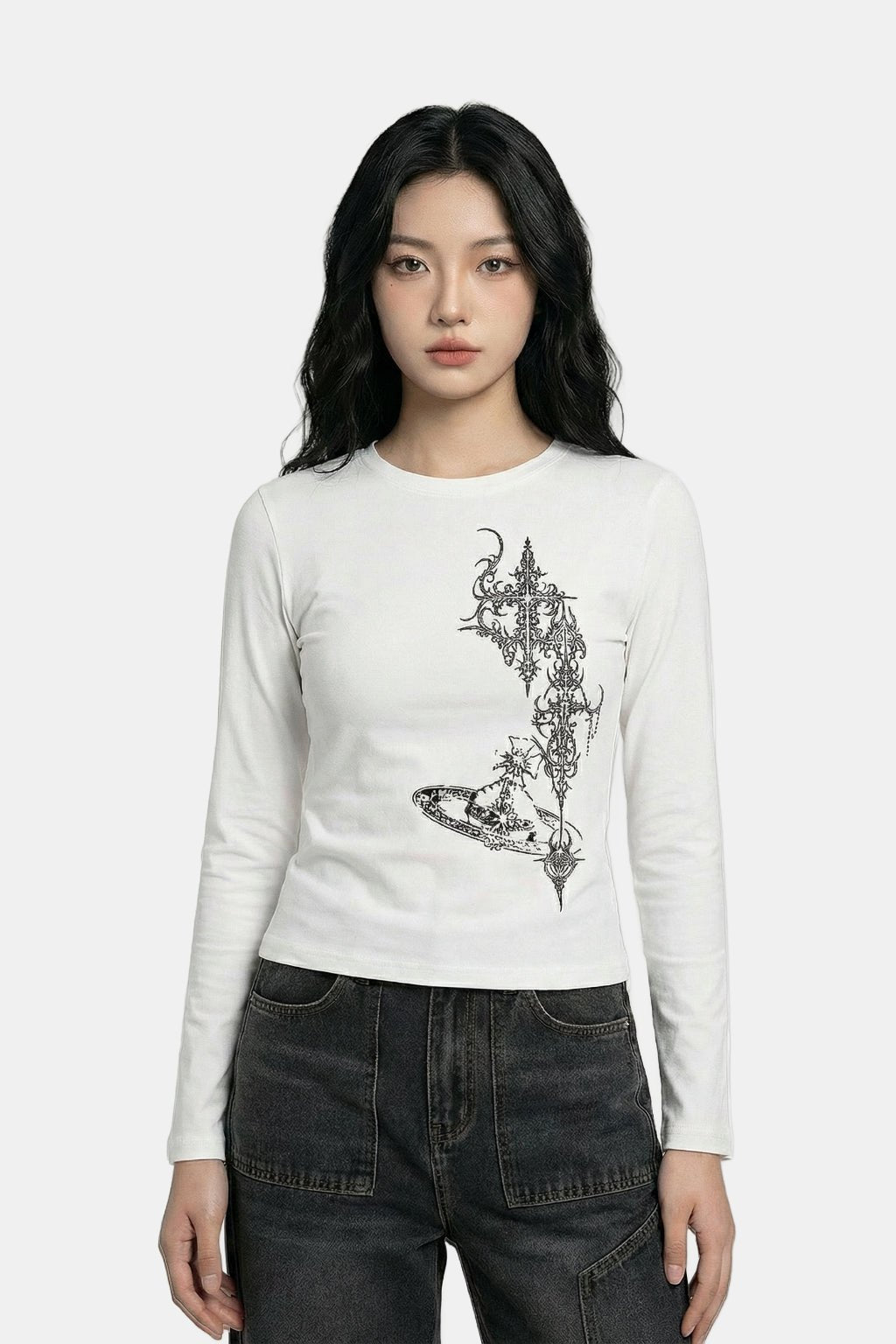 Gothic long-sleeve t-shirt