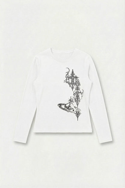 Gothic long-sleeve t-shirt