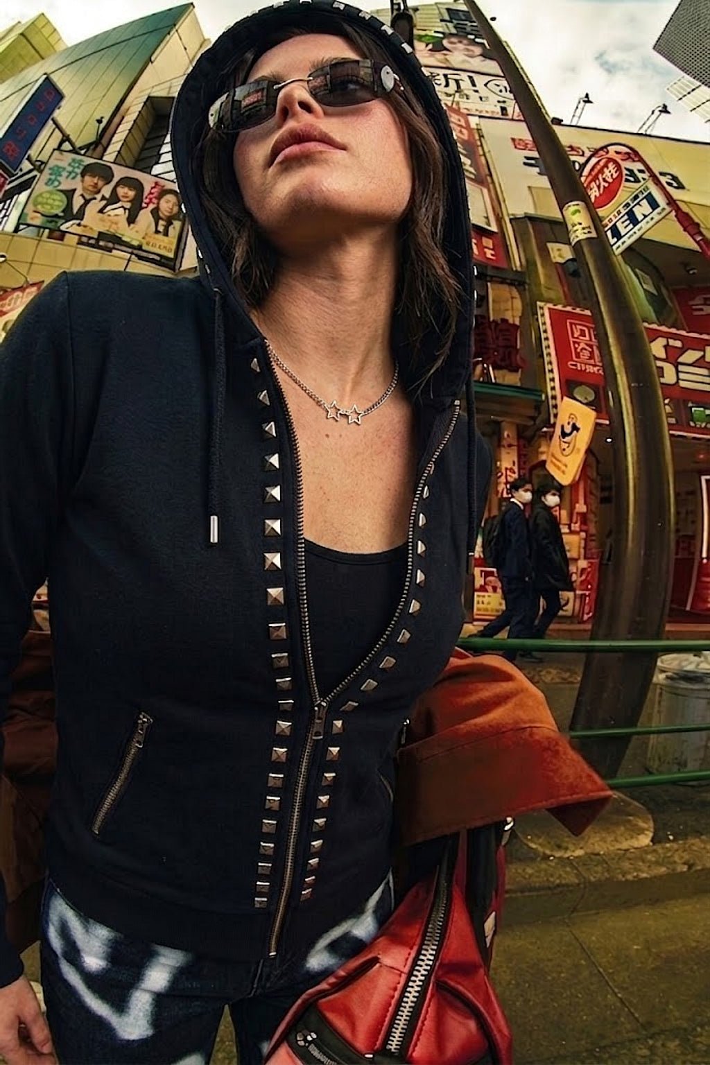 Veste à rivets