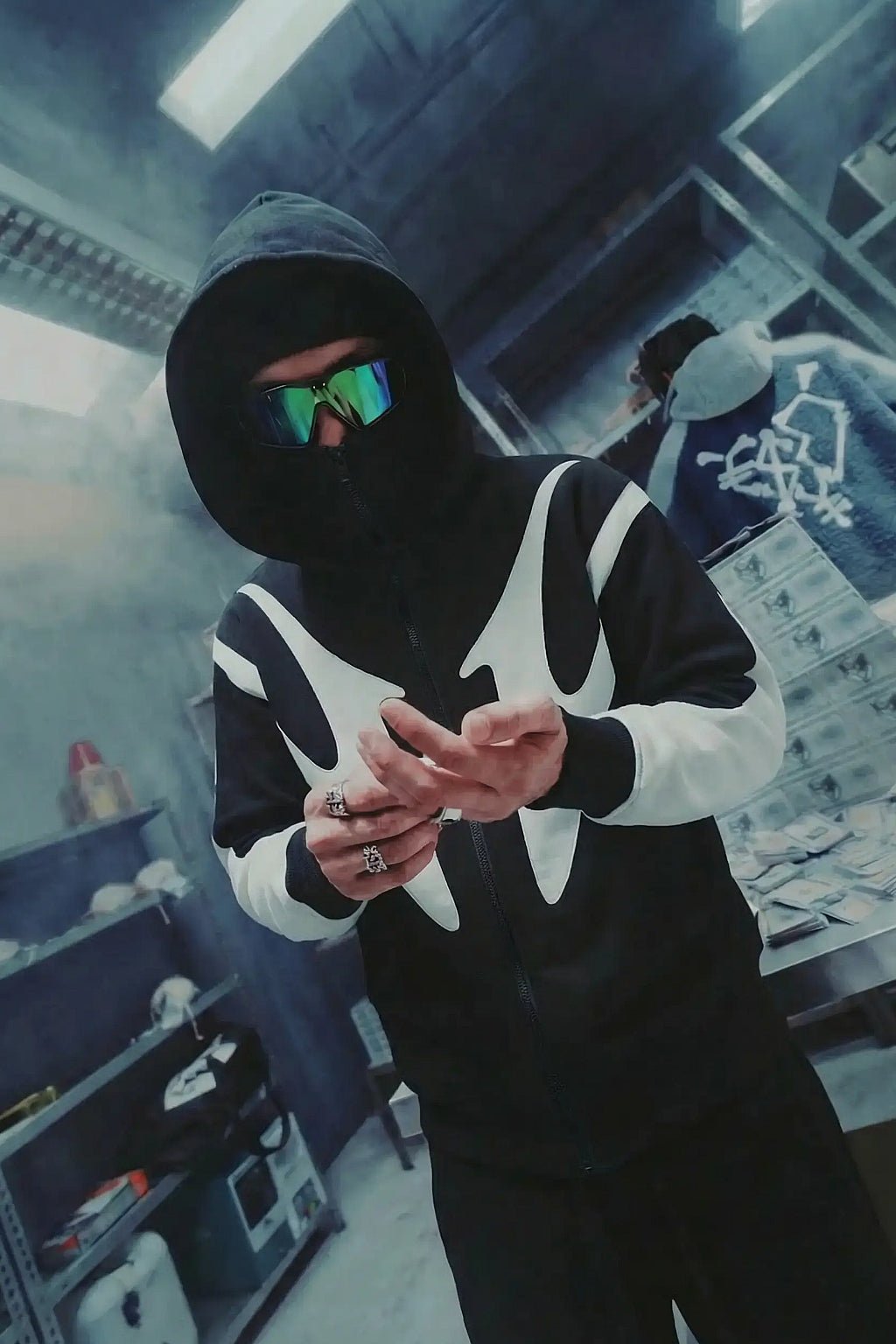 Jacket with integrated hood