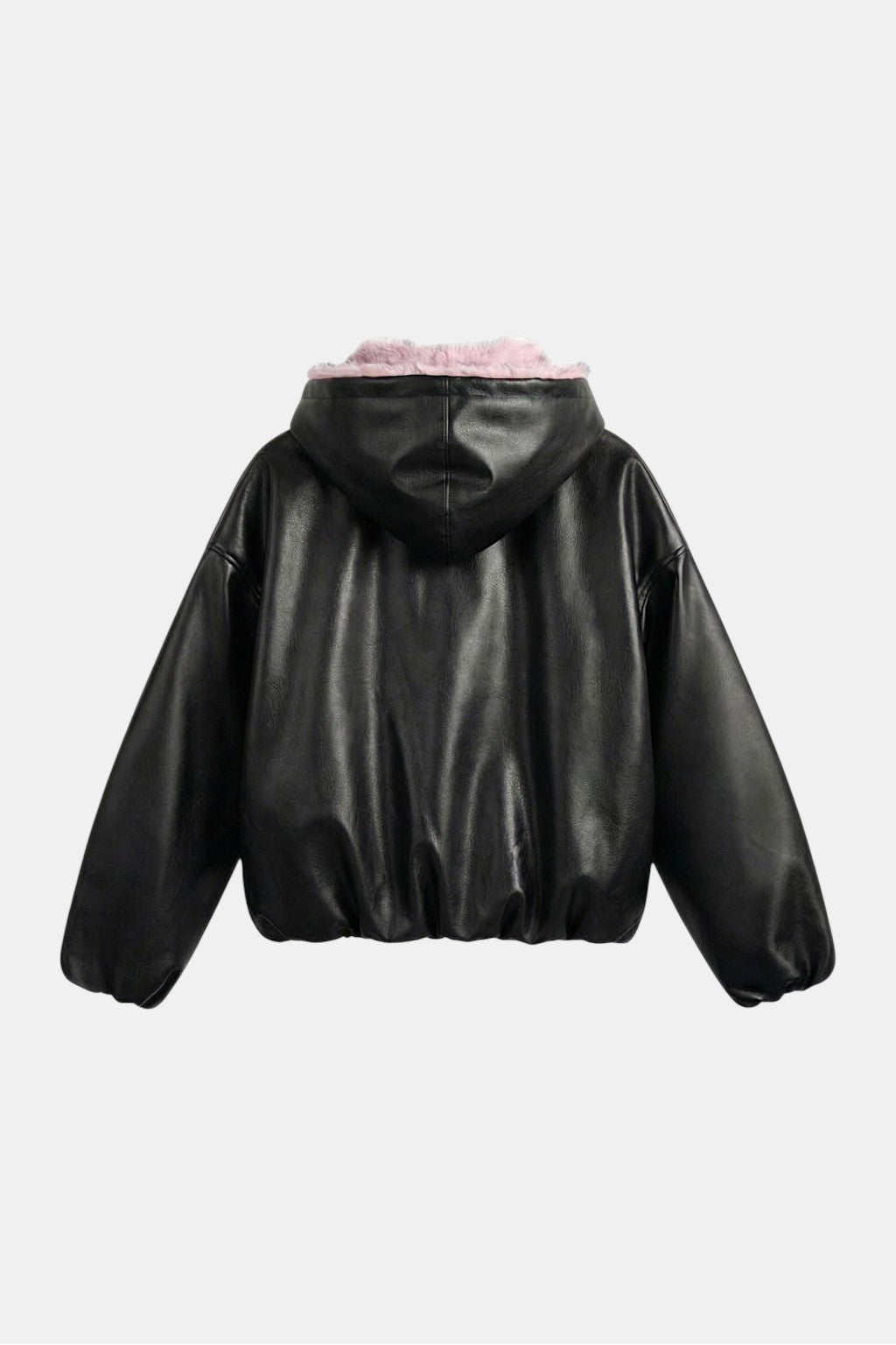 Fur leather jacket