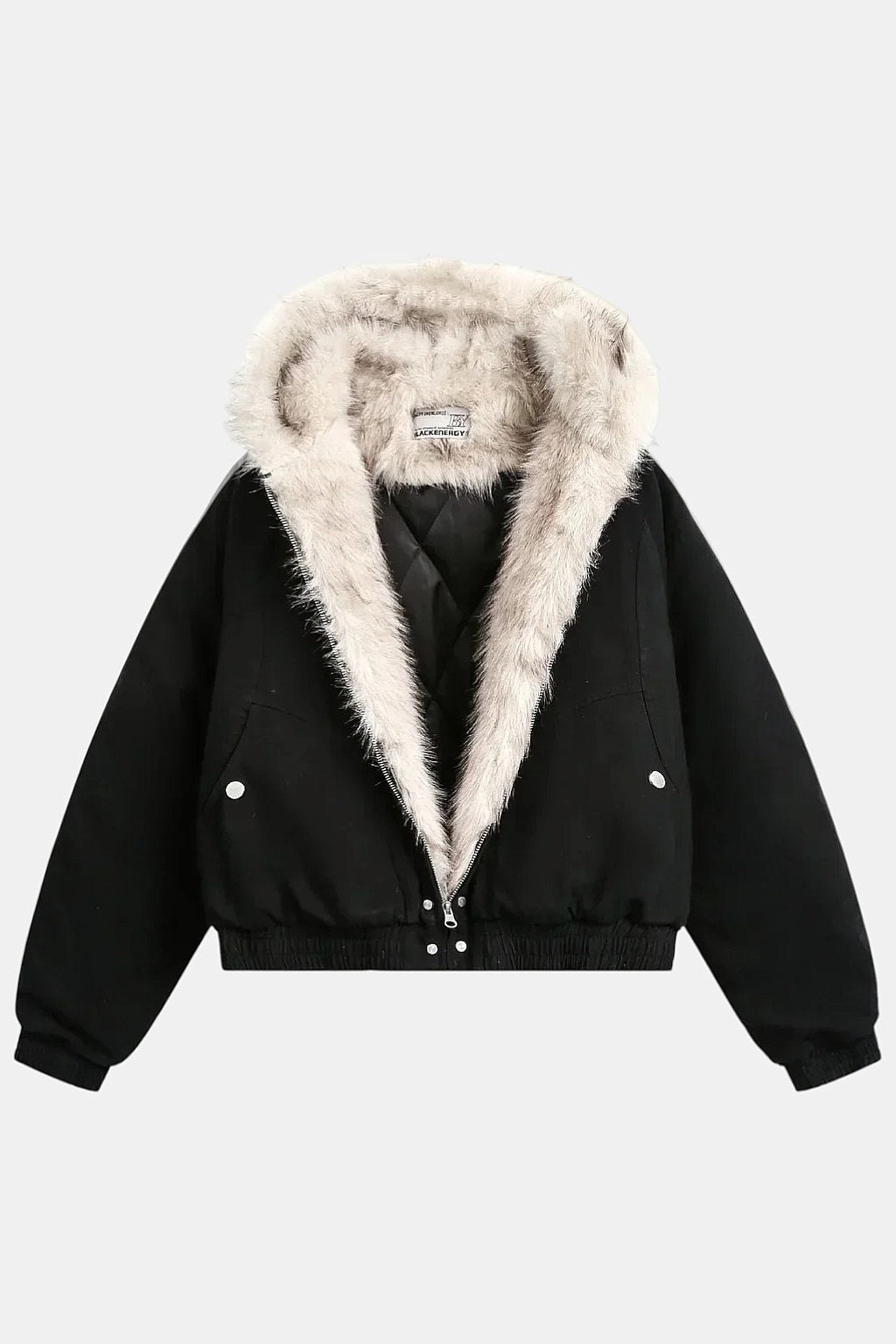 Fur-lined jacket