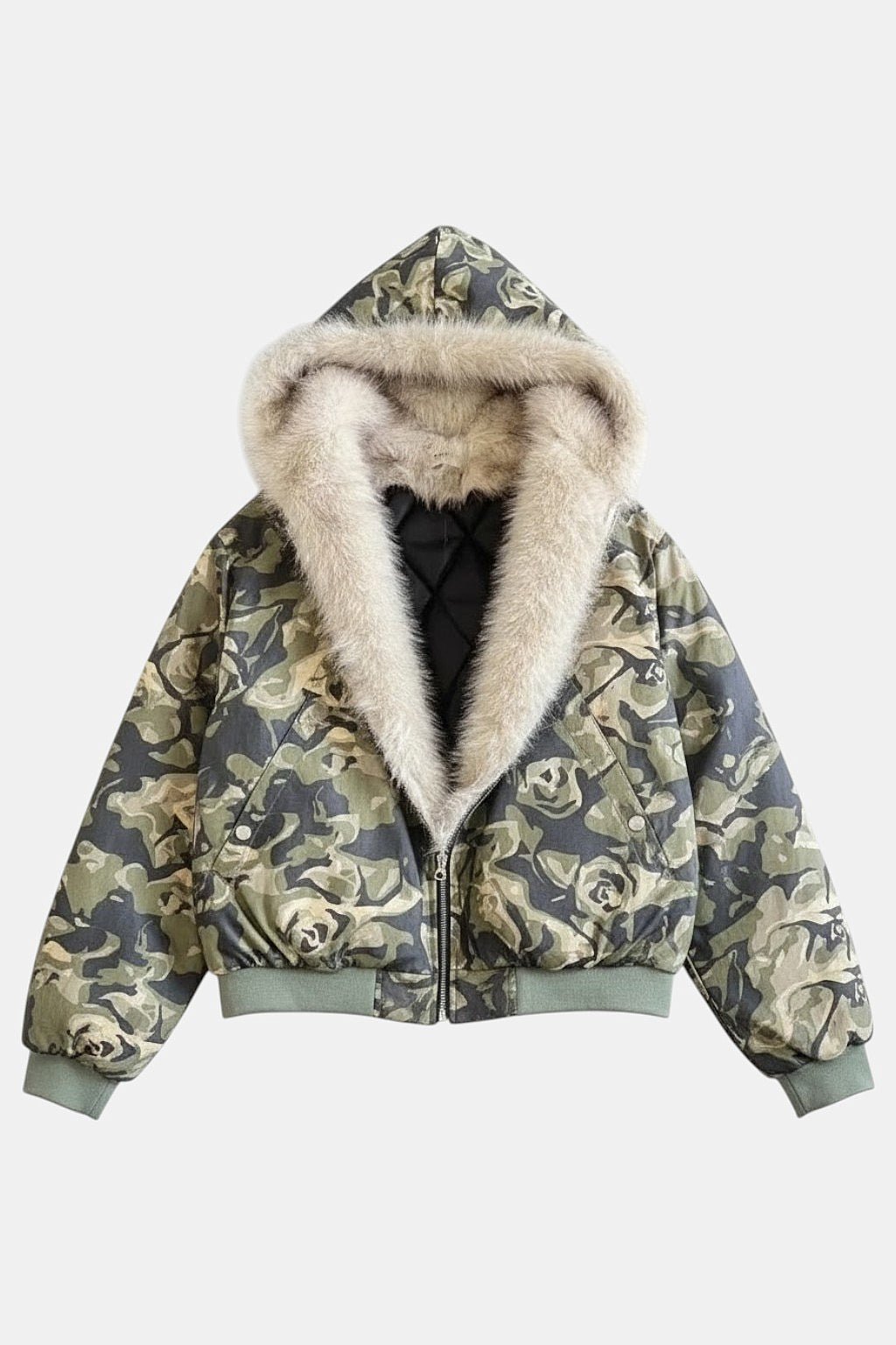 Fur-lined jacket