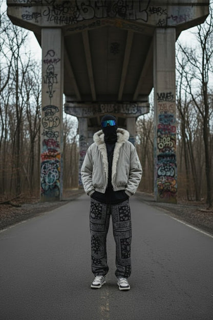 Fur-lined jacket
