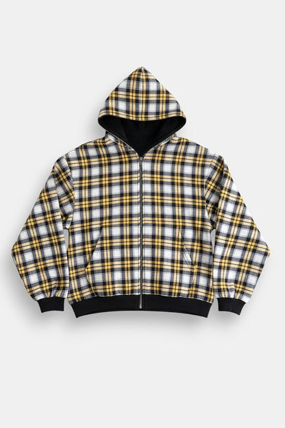 Reversible plaid jacket