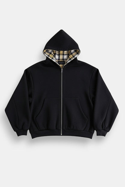 Reversible plaid jacket