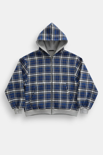 Reversible plaid jacket